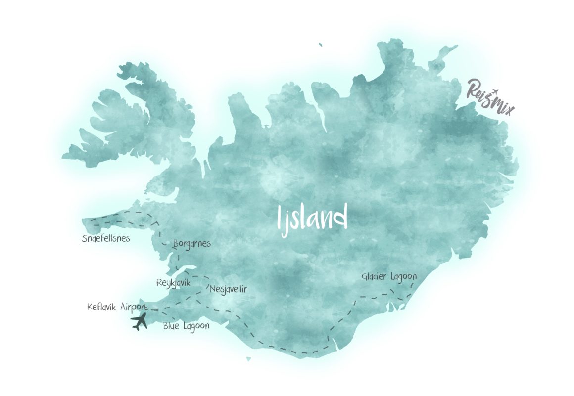 Kaart IJsland