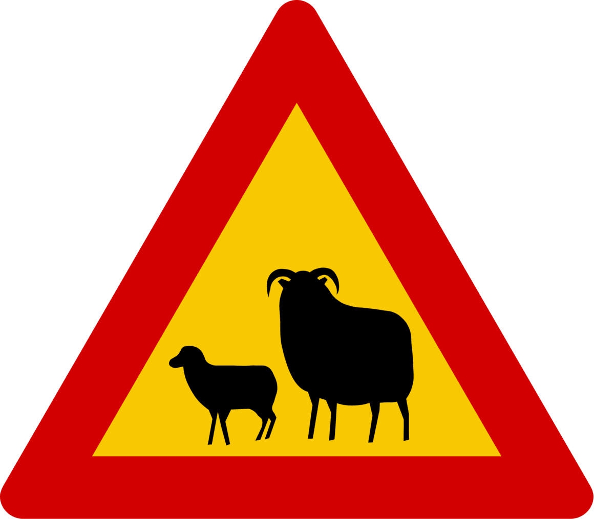 Verkeersbord IJsland