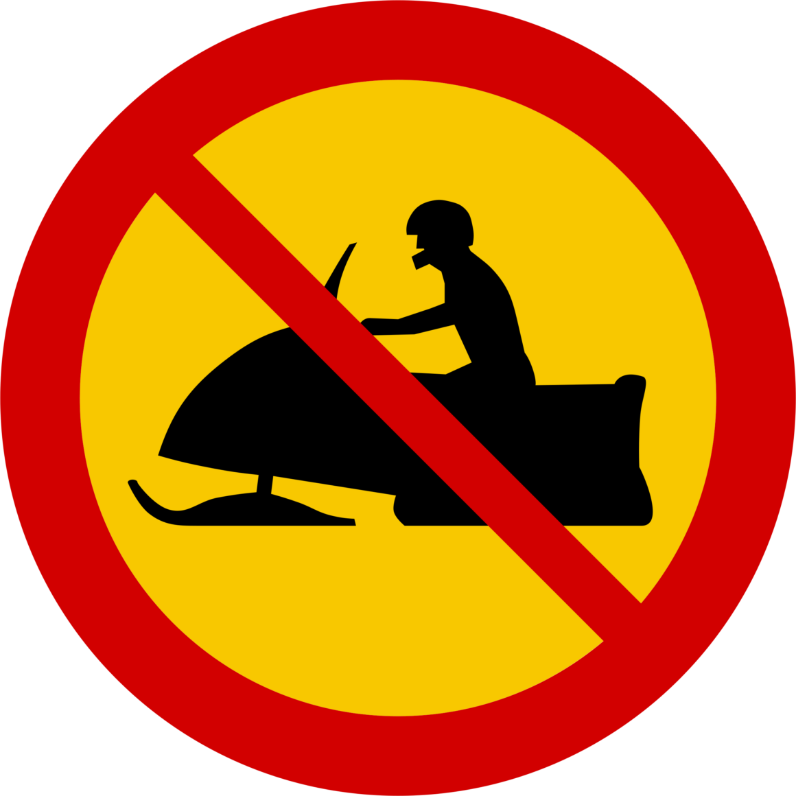 Verkeersbord IJsland