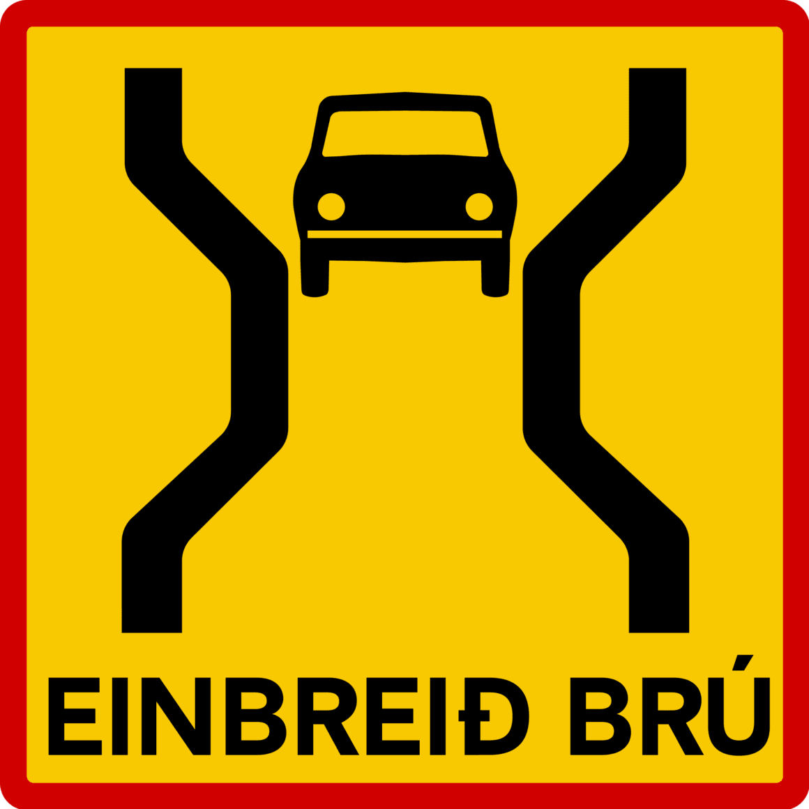 Verkeersbord IJsland